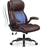 BESTFAIR Ergonomic Office Chair - Desk Computer Chair, Leather High Back Executive Chairs with In...