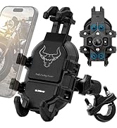 ELVANO Motorcycle Phone Mount Holder: Anti-Shake Phone Holder with Vibration Dampener for 4.7-7.2...