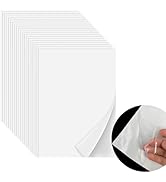 Iron On Adhesive Sheets 20PCS, Heavy Weight Double-Sided Heat Melt Fabric Glue Sheet, A4 Size Fus...