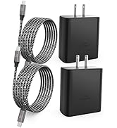 45W Super Fast Charger Type C, [2 PACK] 45 Watt USB-C Charger PD/PPS Wall Charging Block for Sams...