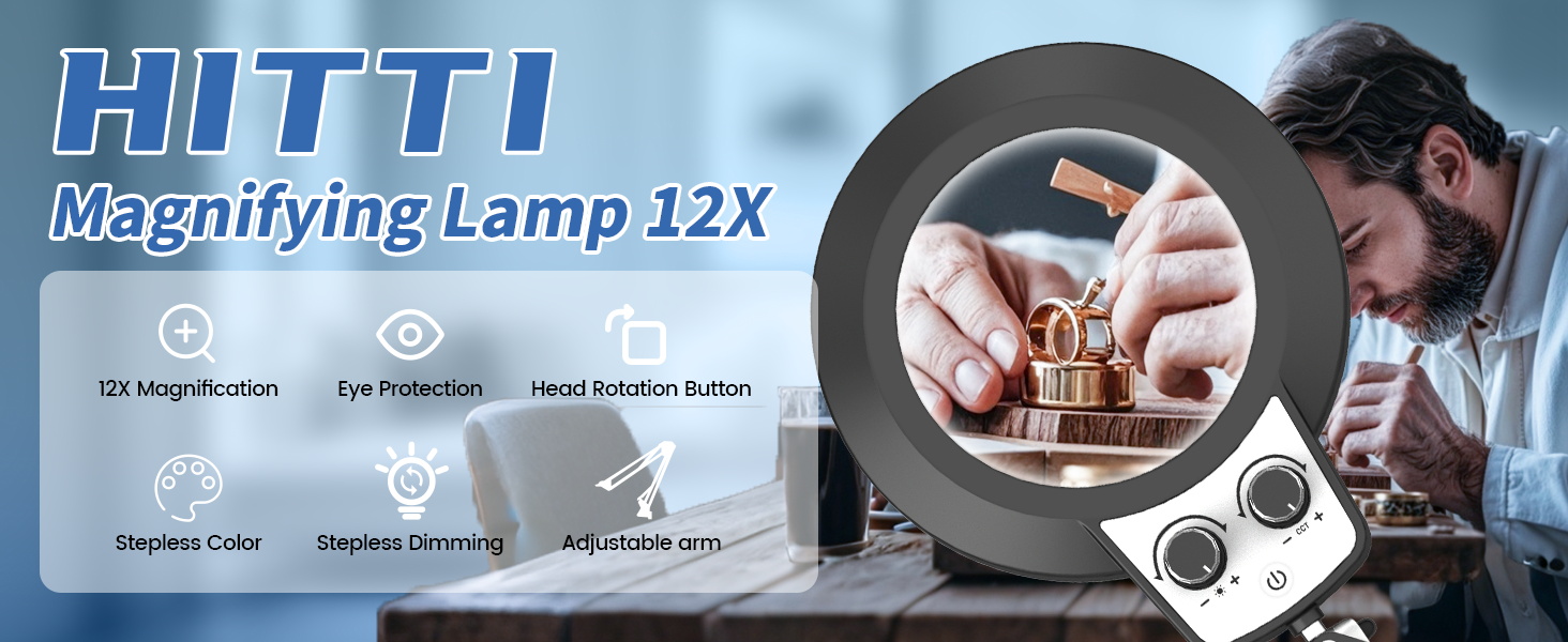 12x 10x magnifying glass magnifying glasses with light for close work magnifier magnifying lamp