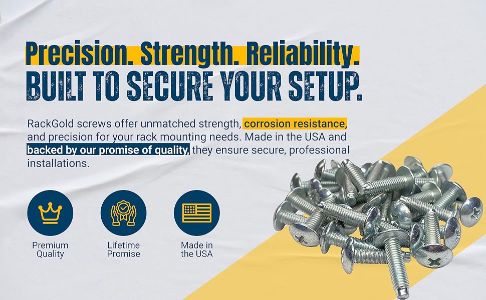 RackGold zinc screws high-strength durable corrosion steel precision Phillips truss professional