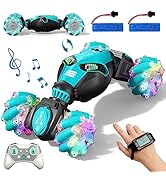 Gesture Sensing RC Stunt Car with Lights &amp; Music for Kids 6-12 Years Old 4WD 2.4GHz Hand Controll...