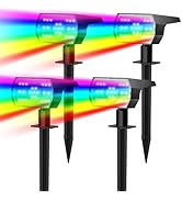 NYMPHY Solar Color Changing Lights, 7 Lighting Modes Solar Lights Outdoor Waterproof IP68, Multic...