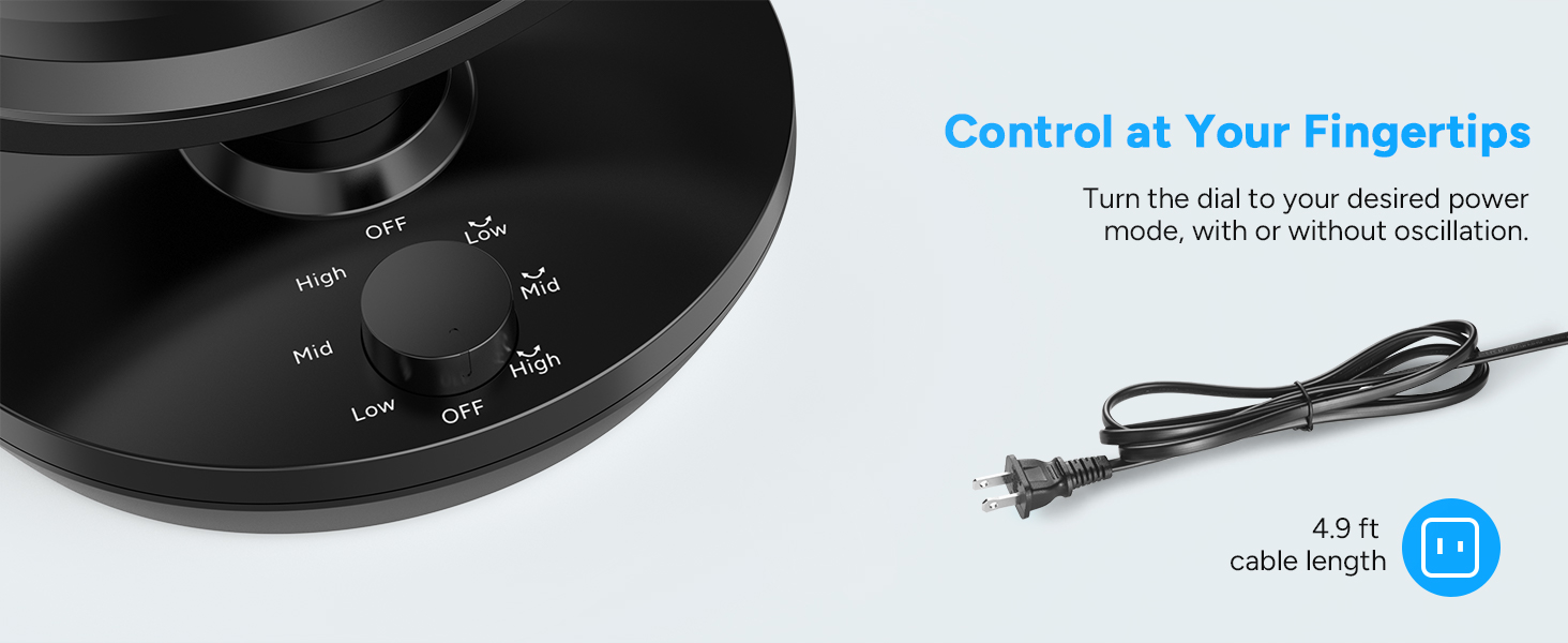 Oscillating Air Circulator Fan