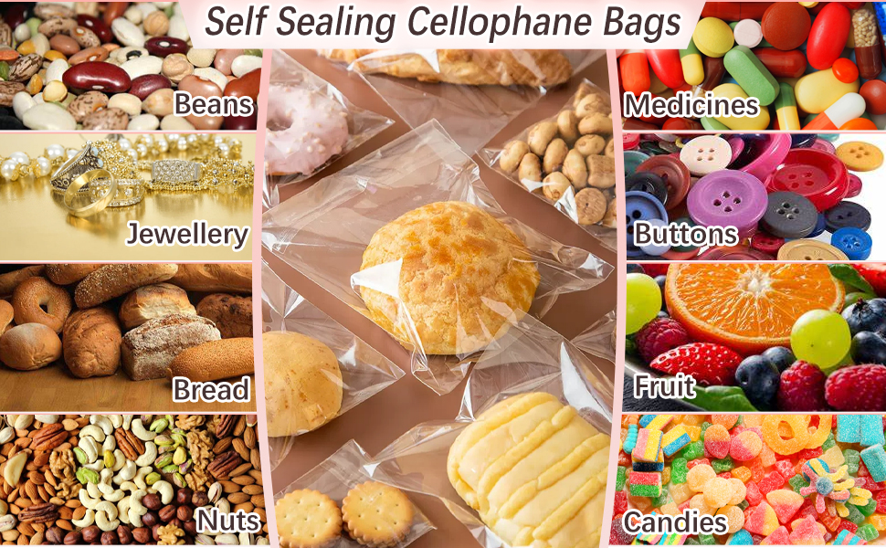 clear cellophane bags