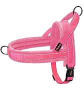 Didog Soft Flannel Padded Dog Vest Harness, No Pull/Quick Fit Reflective Dog Strap Harness, Easy ...