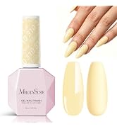 MelodySusie Ultra Pigment Creamy Yellow Gel Nail Polish,15ML Full Coverage Solid Color Gel,Soak O...