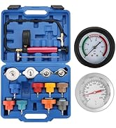 NYXOVA 14PCS Radiator Pressure Leakage Tester Tool Kit, Aluminum Automotive Cooling System Radiat...