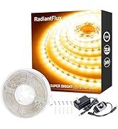 32.8ft Warm White Led Strip Lights for Living Room, Home Decor, 600 Leds, Dimmable, Super Bright ...