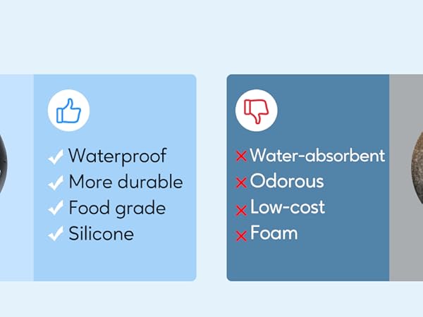 silicone massage heads