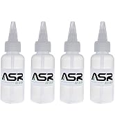 (4 Pack) ASR Outdoor 3oz Plastic Heavy Duty Gold Snifter Bottle with Nozzle