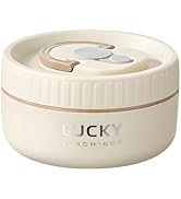 Ausenzup Stainless Steel Lunch Box, 3-Tier Insulated Bento Box Sealed Hot for Adults, Thermal Foo...