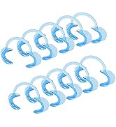 10 Pieces (Size M) C-Shape Cheek Retractor, Disposable Mouth Opener for Dental Teeth Whitening Mo...