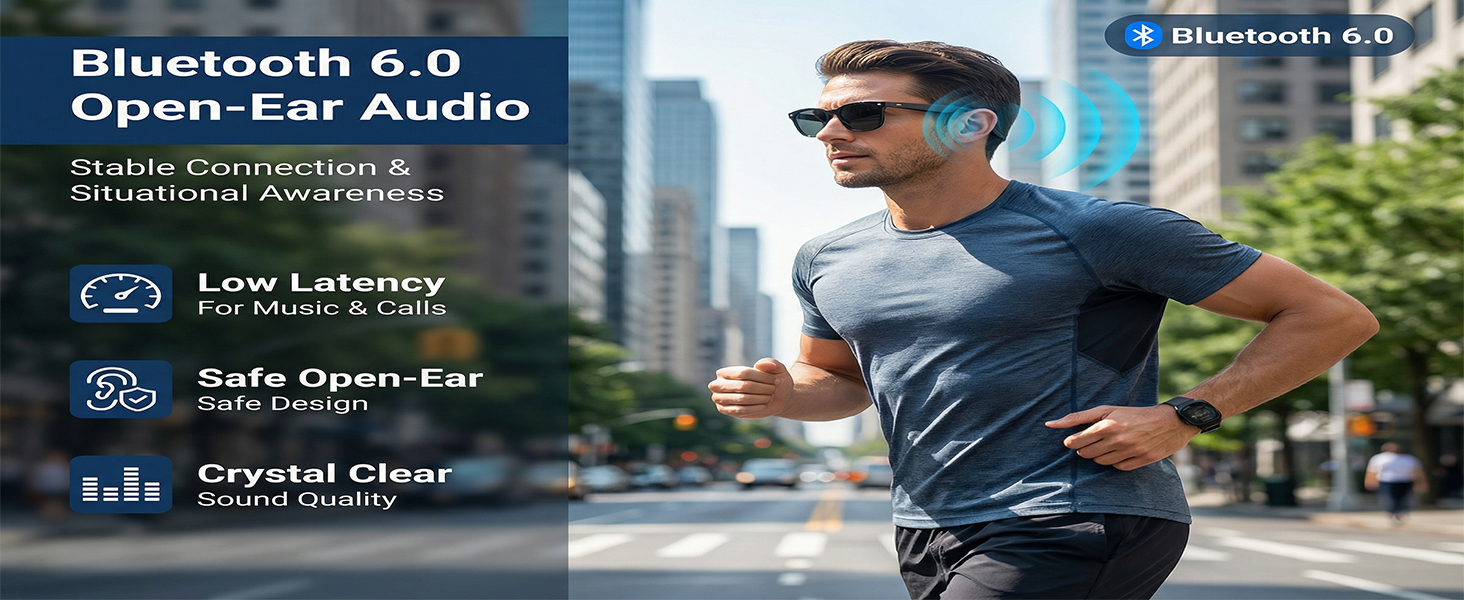 AI Smart Wireless Bluetooth Translation Glasses