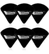 BLAAROOM 6 Pcs Velvet Triangle Powder Puff,Triangular Design Makeup Soft Sponge Puff for Face Exq...