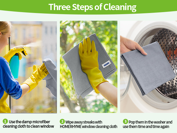 Microfiber Towels for Cars, Windows, Mirrors