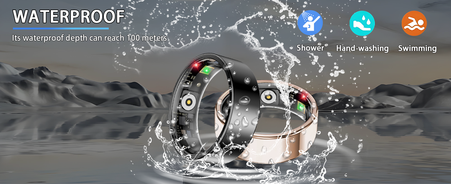 smart ring for women men, sleep tracker ring, fitness tracker, health ring, fitness rings for women