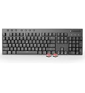 Hexgears Hyeku x Wireless Full Size Keyboard with Volume Wheel, Low Profile Gaming Keyboard with ...