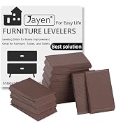 Jayen Rubber Shims 20 Pack – Non-Slip Furniture Levelers &amp; Stackable Wedges for Toilets, Tables, ...
