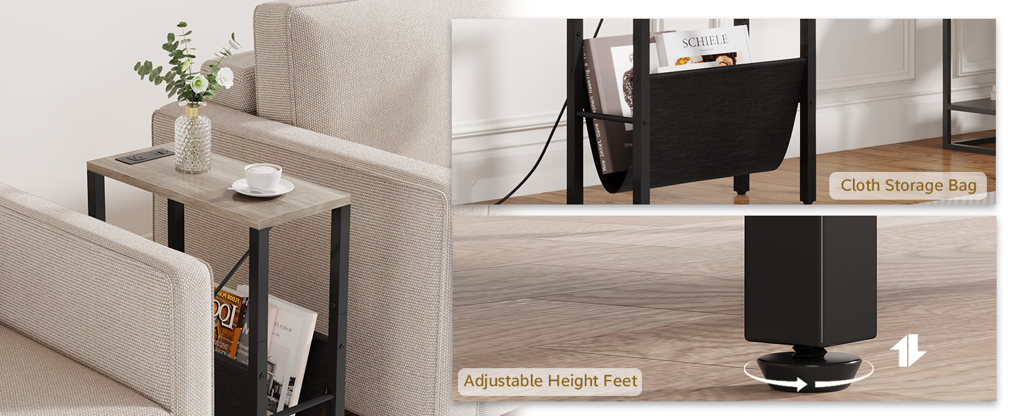 adjustable height feet