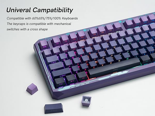 Compatible with 61/68/75/84/87/89/96/98/104/108 keys