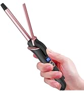 Mini Curling Iron Wand for Short Hair, Ukliss Travel Friendly Dual Voltage Mini Hair Curler, Cera...
