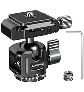 Leaplumin Low Profile Camera Tripod Ball Head,360° Rotating Ball Head Compatible with Arca 1/4" Q...