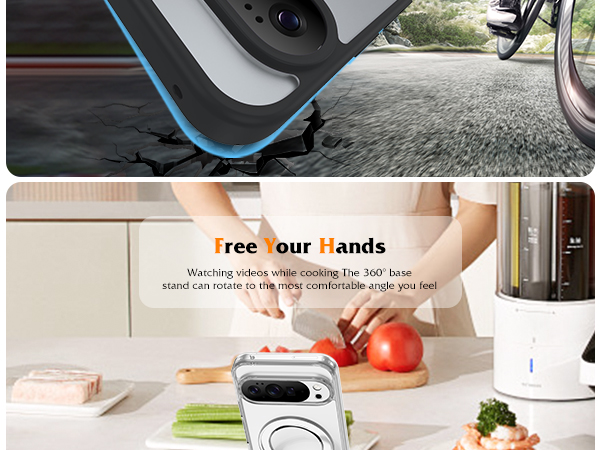 360° Rotatable Magnetic Ring Stand Phone Case