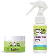 Diaper Rash Care Bundle for Baby, Diaper Rash Spray &amp; Healing Balm by the Makers of Boogie Wipes