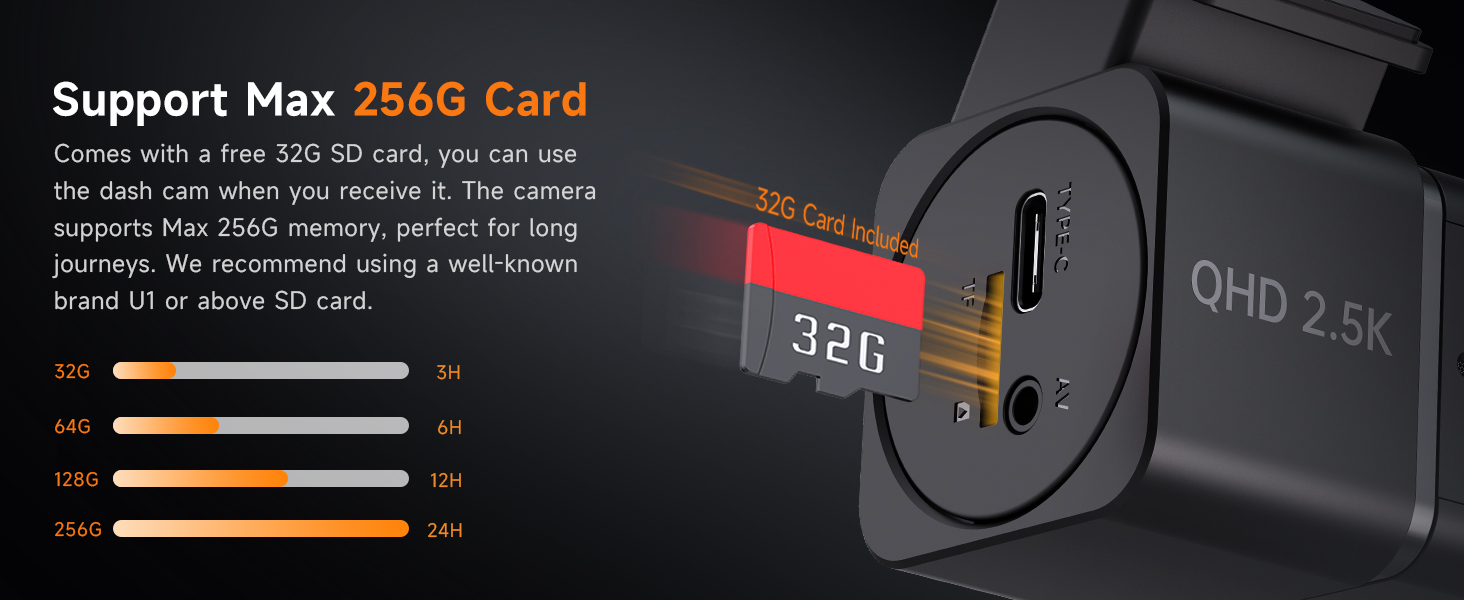 dash cam with sd card