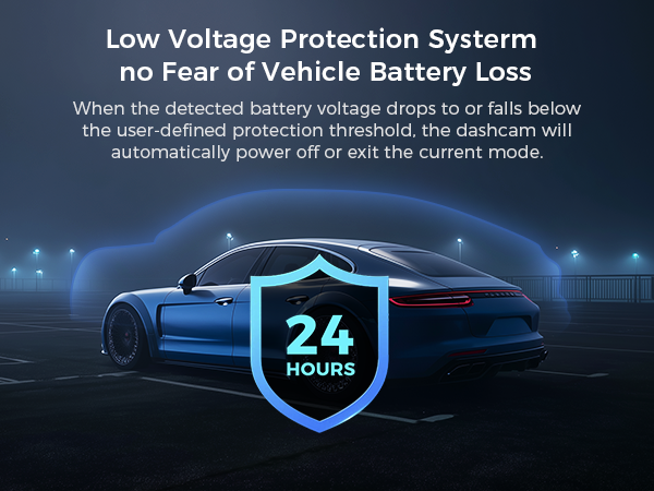 Low Voltage ProttectionSysterm no Fear of Vehicle Battery Loss