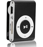 Mp3 Player, Portable Digital Music Media Player Mini?MP3 Back?Clip Player with Earphone and USB C...