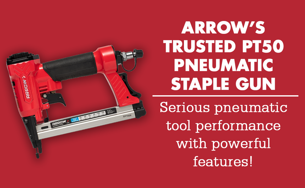 Pneumatic Staple gun close up