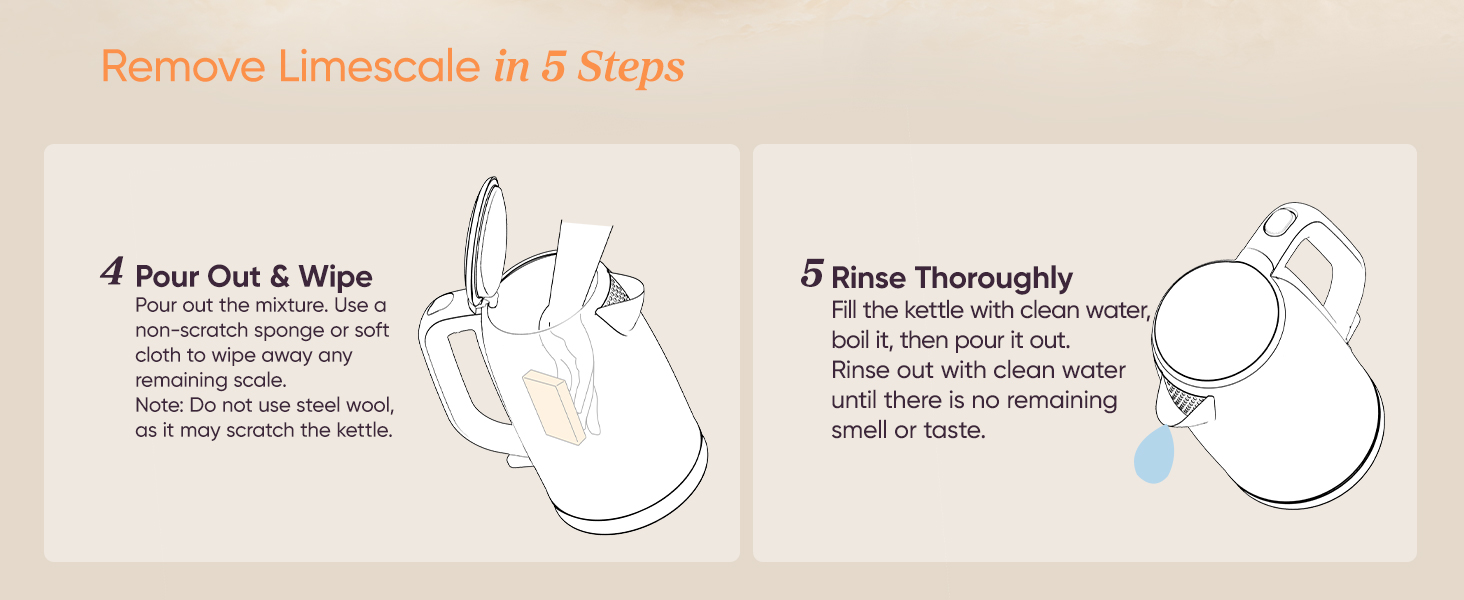 Remove Limescale in 5 Steps