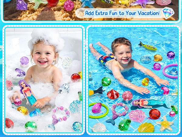 Pool Toys 29Pcs Seek Treasure Underwater Set