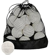 Tebery 12 Pack Green Dimpled Baseballs, 9-Inch Pitching Machine Baseballs for Hand-Eye Coordinati...