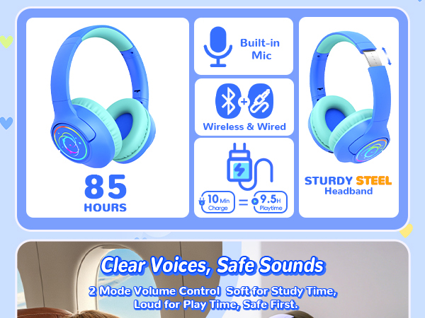 kids headphones Bluetooth