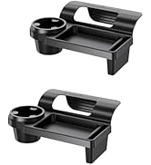 GDQ Car Window Organizer (2 Pack) - Multi-Function Clip-On Cup Holder &amp; Phone Mount | No Drill Un...