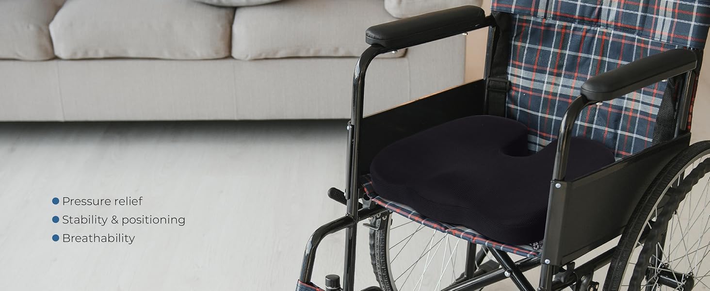 wheelchair cushion for pressure reduce sciatica pillow for sitting and comfort cushion