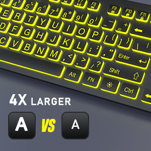 large key keyboard