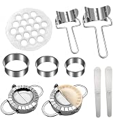Dumpling Maker, 10PCS Dumpling Mold Set And Knives Stainless Steel Empanada Press, Diy Chinese Du...