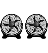 Simple Deluxe 20 Inch 3-Speed Plastic Floor Fans Quiet for Home Commercial, Residential, and Gree...