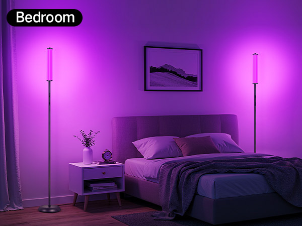 led corner floor lamp