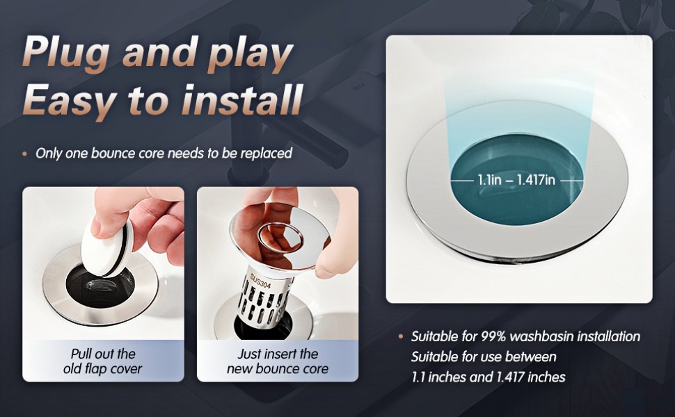 DODOBETTER Bathroom Sink Stopper
