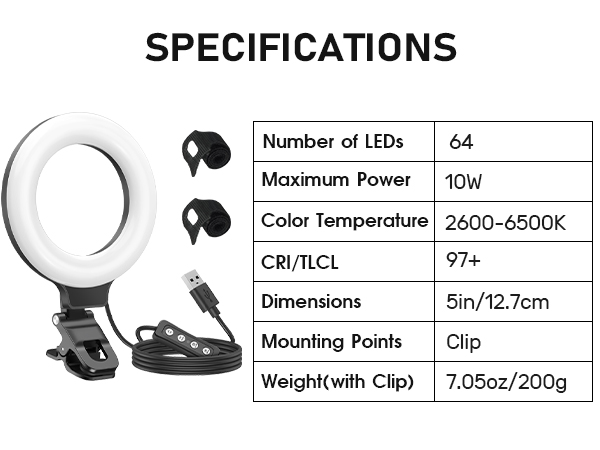 ring light for laptop
