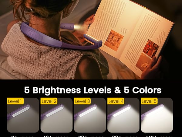 5 brightness levels