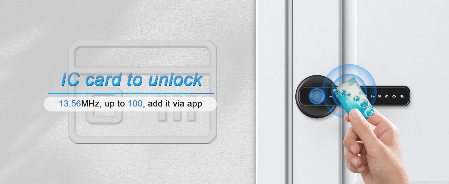 IC card to unlock the door