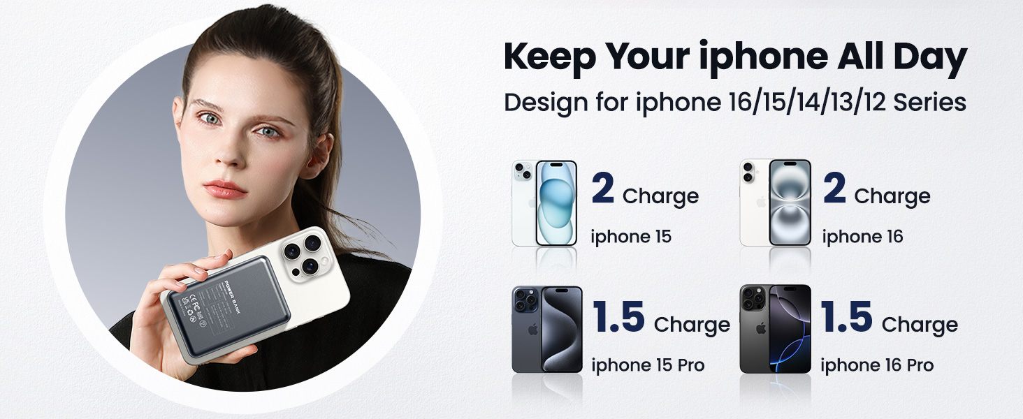 Magnetic Portable Charger Power Bank