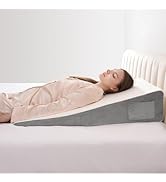 Vekkia 34" Extra-Long Wedge Pillow, Back &amp; Arm Support, Bed Wedge Pillow for Sleeping After Surge...
